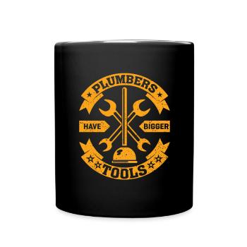 Heating Engineer Gift Plant Mechanic Plumber - Full Colour Mug - black - Front