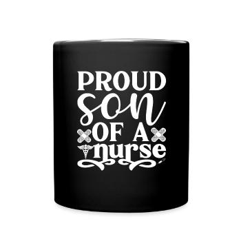 Fier fils d’infirmière - Mug uni - noir - Devant