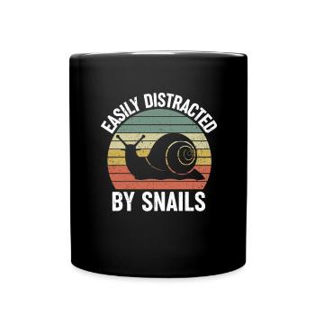 Escargot Coquille d’escargot Chers amis cadeau - Mug uni - noir - Devant