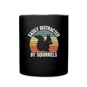 Écureuil Amoureux Rongeur Drôle - Mug uni - noir - Devant