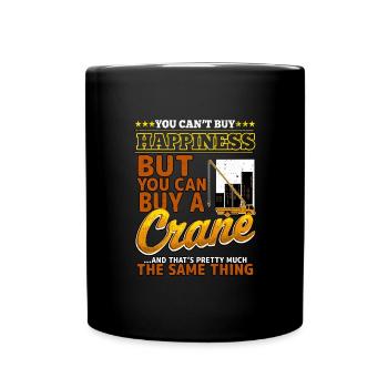 Cadeau de grutier - Mug uni - noir - Devant