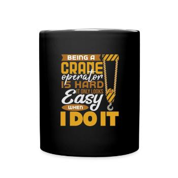 Cadeau de grutier - Mug uni - noir - Devant