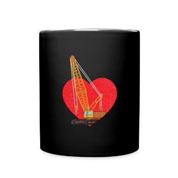 Cadeau de grutier - Mug uni - noir - Devant