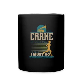 Cadeau de grutier - Mug uni - noir - Devant