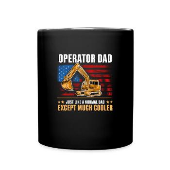 Cadeau de grutier - Mug uni - noir - Devant