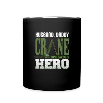 Cadeau de grutier - Mug uni - noir - Devant