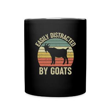 Drôle de gardien de chèvre Cadeau de propriétaire de chèvre - Mug uni - noir - Devant