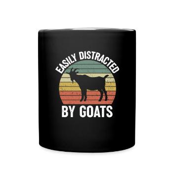 Drôle de gardien de chèvre Cadeau de propriétaire de chèvre - Mug uni - noir - Devant