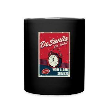 DeSantis weckte Alarmdienste Anti-Wich DeSantis - Tasse einfarbig - Schwarz - Vorne