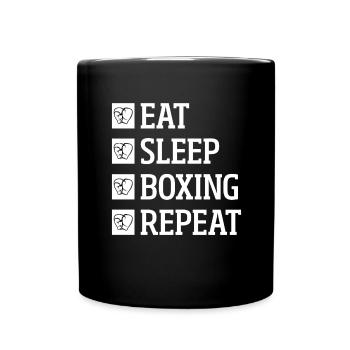 Boxe Ring de boxe Anneau d’arts martiaux - Mug uni - noir - Devant