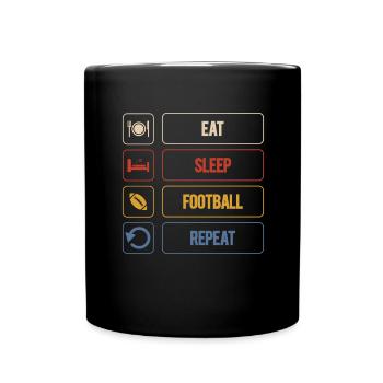 American football - Full Colour Mug - black - Front