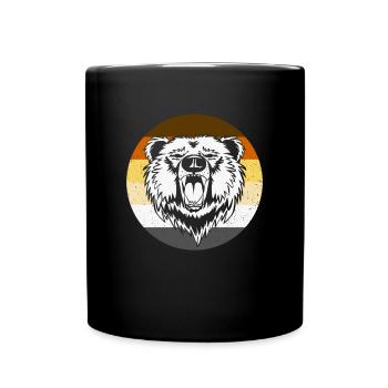 LGBT Bear Shirt, LGBT bear Community, Bear Pride, - Full Colour Mug - black - Front