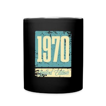 1970 Naissance Anniversaire Année de naissance - Mug uni - noir - Devant