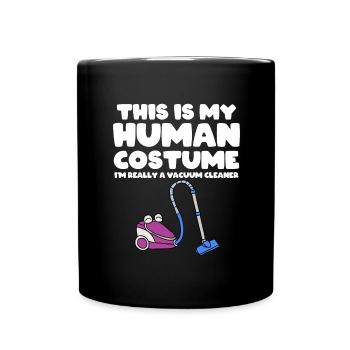 Vacuum Cleaner Cleaning Power Gift - Full Colour Mug - black - Front