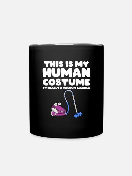 Staubsauger Reinigung Reinigungskraft Geschenk - Tasse einfarbig - Schwarz