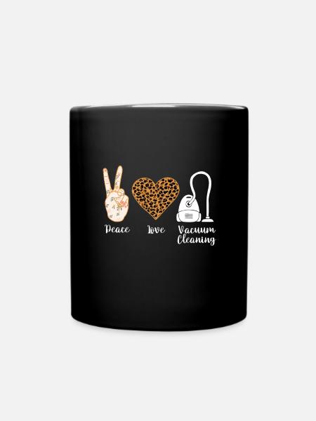 Staubsauger Reinigung Reinigungskraft Geschenk - Tasse einfarbig - Schwarz