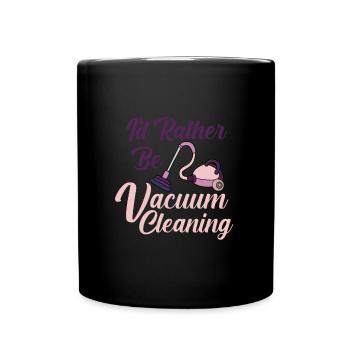 Staubsauger Reinigung Reinigungskraft Geschenk - Tasse einfarbig - Schwarz - Vorne