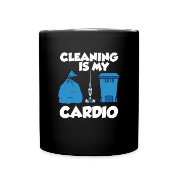 Staubsauger Reinigung Reinigungskraft Geschenk - Tasse einfarbig - Schwarz - Vorne
