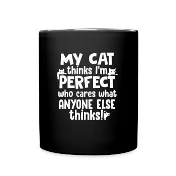 Cadeau amusant de chat - Mug uni - noir - Devant