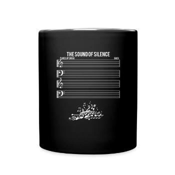 The Sound Of Silence - Tasse einfarbig - Schwarz - Vorne