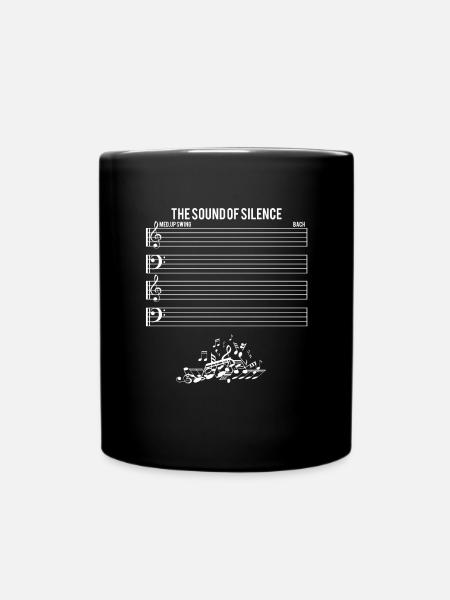 The Sound Of Silence - Tasse einfarbig - Schwarz