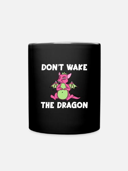 Dont Wake The Dragon - Tasse einfarbig - Schwarz