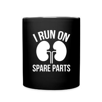 Lungetransplantation Lungenchirugie Operation - Tasse einfarbig - Schwarz - Vorne