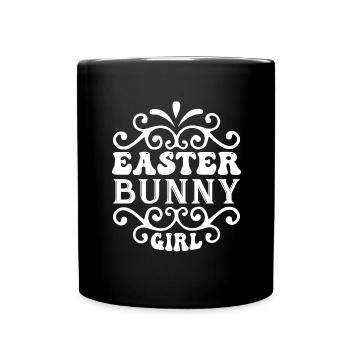 Für Kind - Osterhase, Ostern, Eiersuchen, Lustig - Tasse einfarbig - Schwarz - Vorne