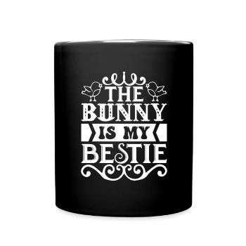 Für Kind - Osterhase, Ostern, Eiersuchen, Lustig - Tasse einfarbig - Schwarz - Vorne