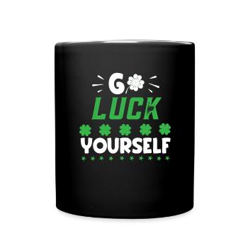 St. Patricks Day - Tasse einfarbig - Schwarz - Vorne