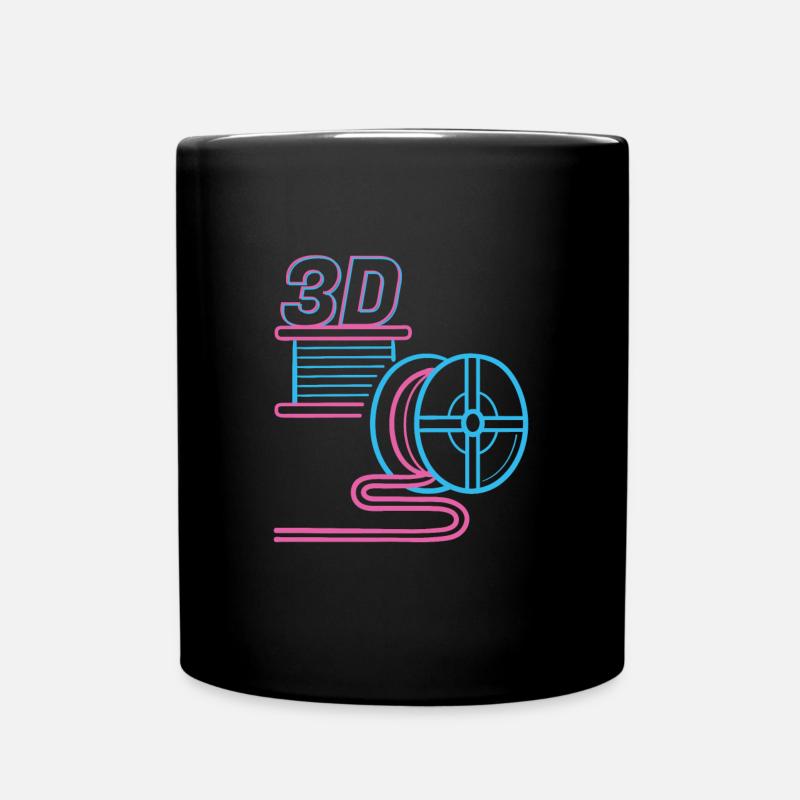 3D Filament PLA 3d Druck 3D Drucker - Tasse einfarbig - Schwarz