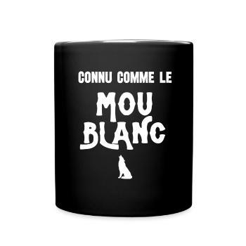 mou blanc - Mug uni - noir - Devant
