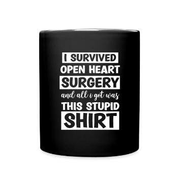 Crise cardiaque chirurgie cardiaque pontage de maladie cardiaque - Mug uni - noir - Devant