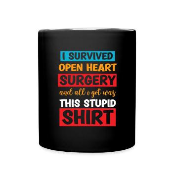 Crise cardiaque chirurgie cardiaque pontage de maladie cardiaque - Mug uni - noir - Devant