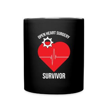 Crise cardiaque chirurgie cardiaque pontage de maladie cardiaque - Mug uni - noir - Devant