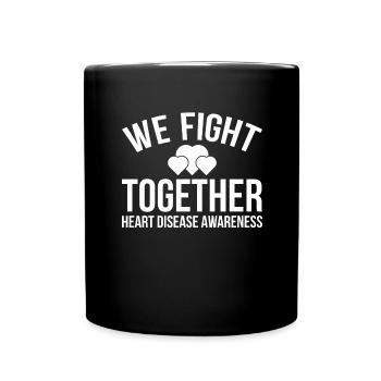 Herzinfarkt Herzoperation Herzkrank Bypass - Tasse einfarbig - Schwarz - Vorne