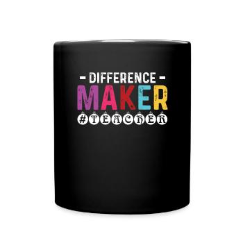 Lehrer bester Lehrer Geschenk - Tasse einfarbig - Schwarz - Vorne