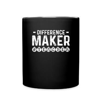 Lehrer bester Lehrer Geschenk - Tasse einfarbig - Schwarz - Vorne