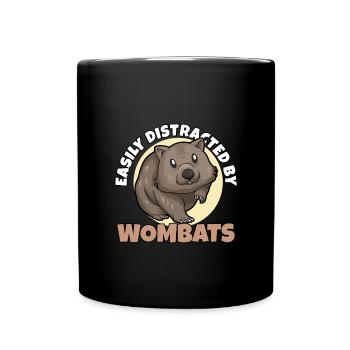 Wombat Wombats Plumbeutler Cadeau - Mug uni - noir - Devant