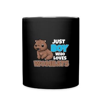 Wombat Wombats Plumbeutler Cadeau - Mug uni - noir - Devant