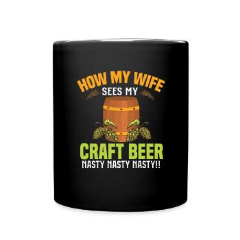 Brassage de bière Brasseurs de bière - Mug uni - noir - Devant