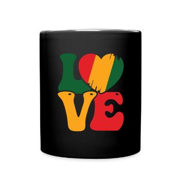 Ich bin Schwarze Geschichte Schwarzer - Tasse einfarbig - Schwarz - Vorne