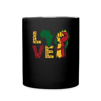 Ich bin Schwarze Geschichte Schwarzer - Tasse einfarbig - Schwarz - Vorne