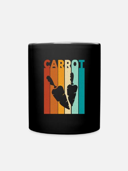 Karotte - Tasse einfarbig - Schwarz