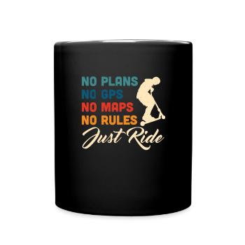 Scooter Scooter Scooter Gift - Full Colour Mug - black - Front