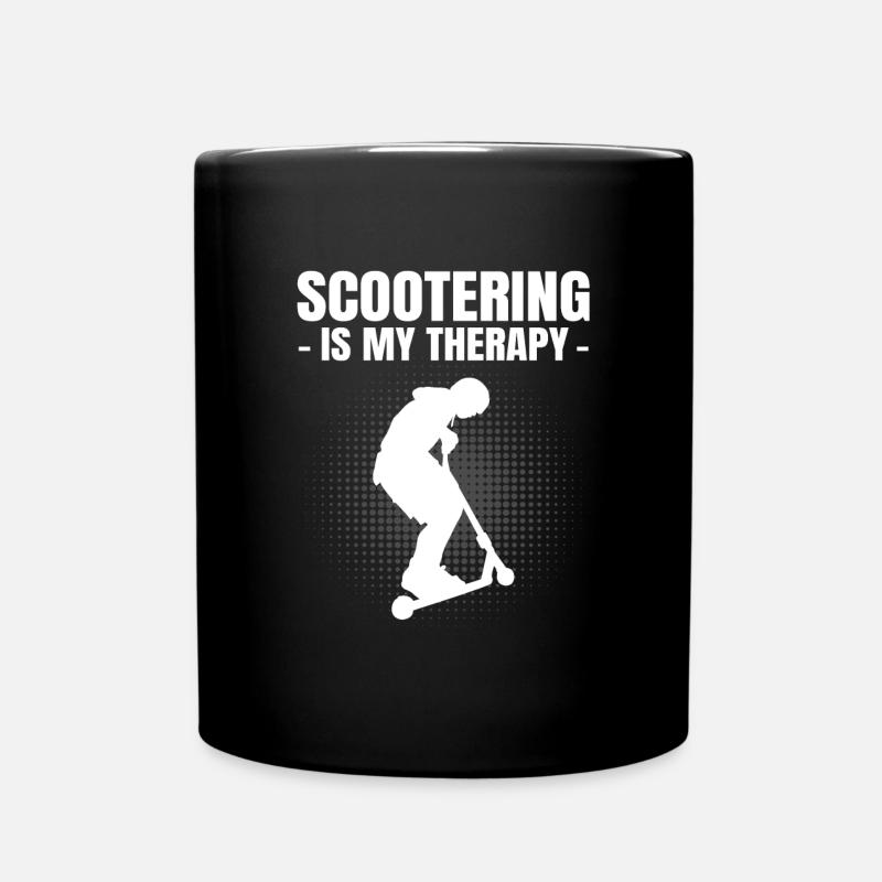 Scooter Scooter Scooter Gift - Full Colour Mug - black
