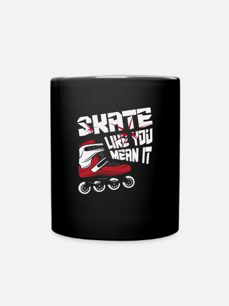 Inline Skating Inline Skating Gift - Full Colour Mug - black