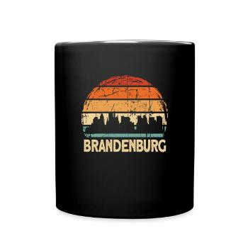 Brandenburg - Tasse einfarbig - Schwarz - Vorne