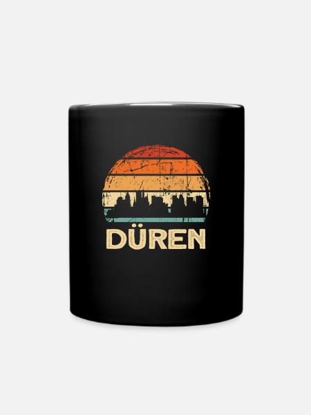 Düren - Tasse einfarbig - Schwarz