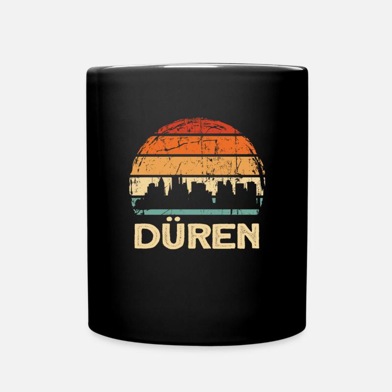 Düren - Tasse einfarbig - Schwarz
